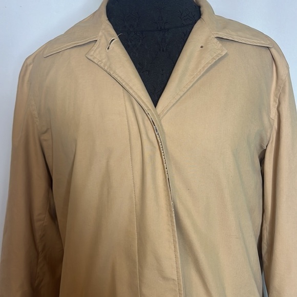 Chaps Equestrian print lined button up trench - Picture 3 of 9